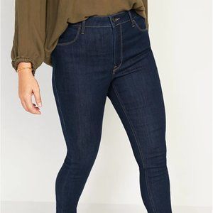 NWT Old Navy High-Waisted Dark-Wash Super Skinny Jeans